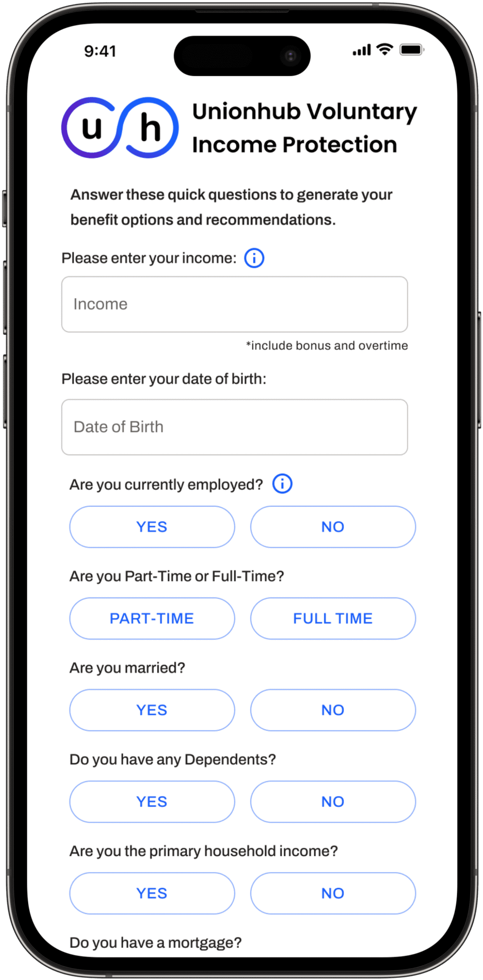 UnionHub Mobile Screenshot